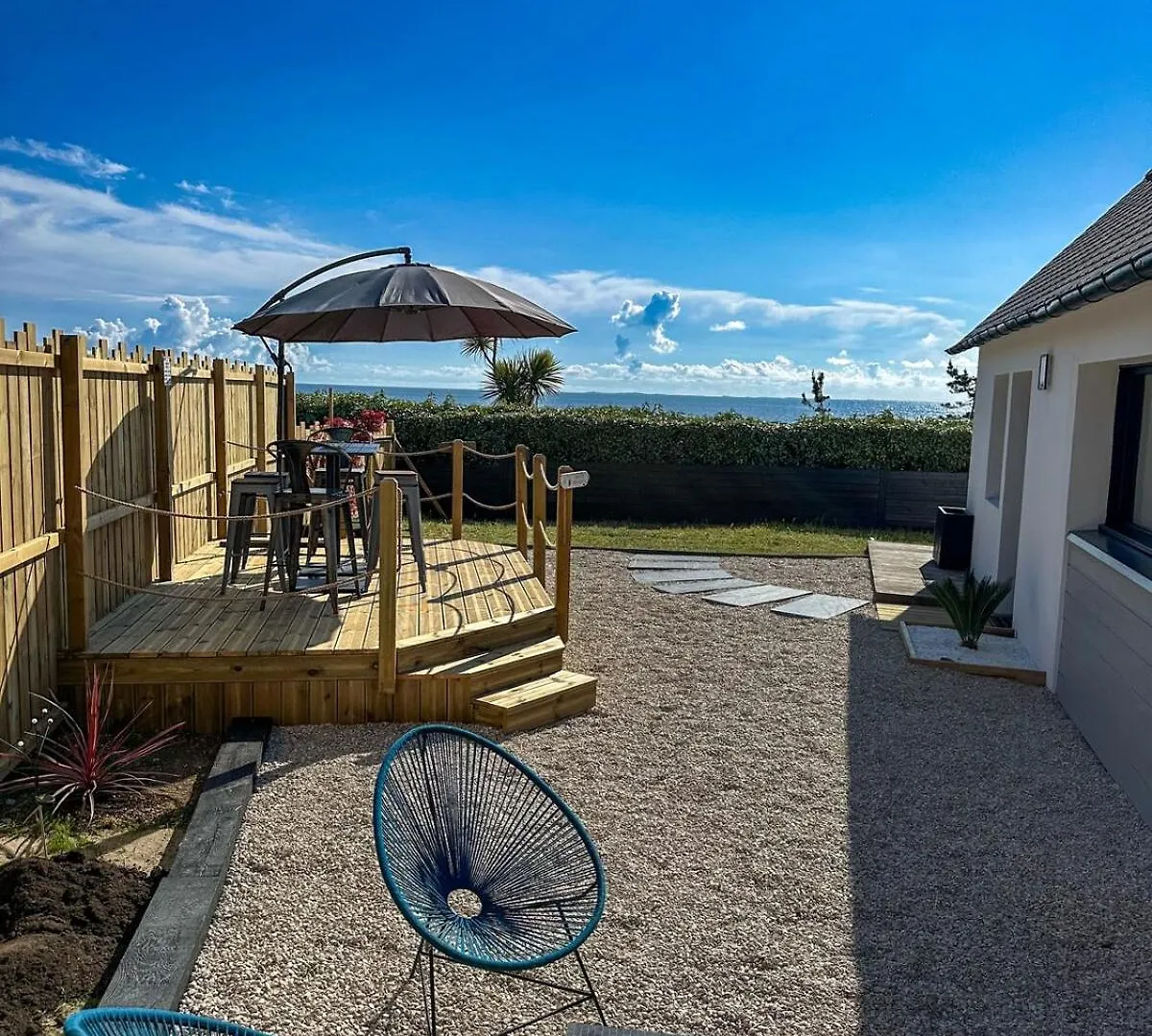 Ty Baradoz, Maison Vue Mer Et Plage A Pied Névez بيت للعطل
